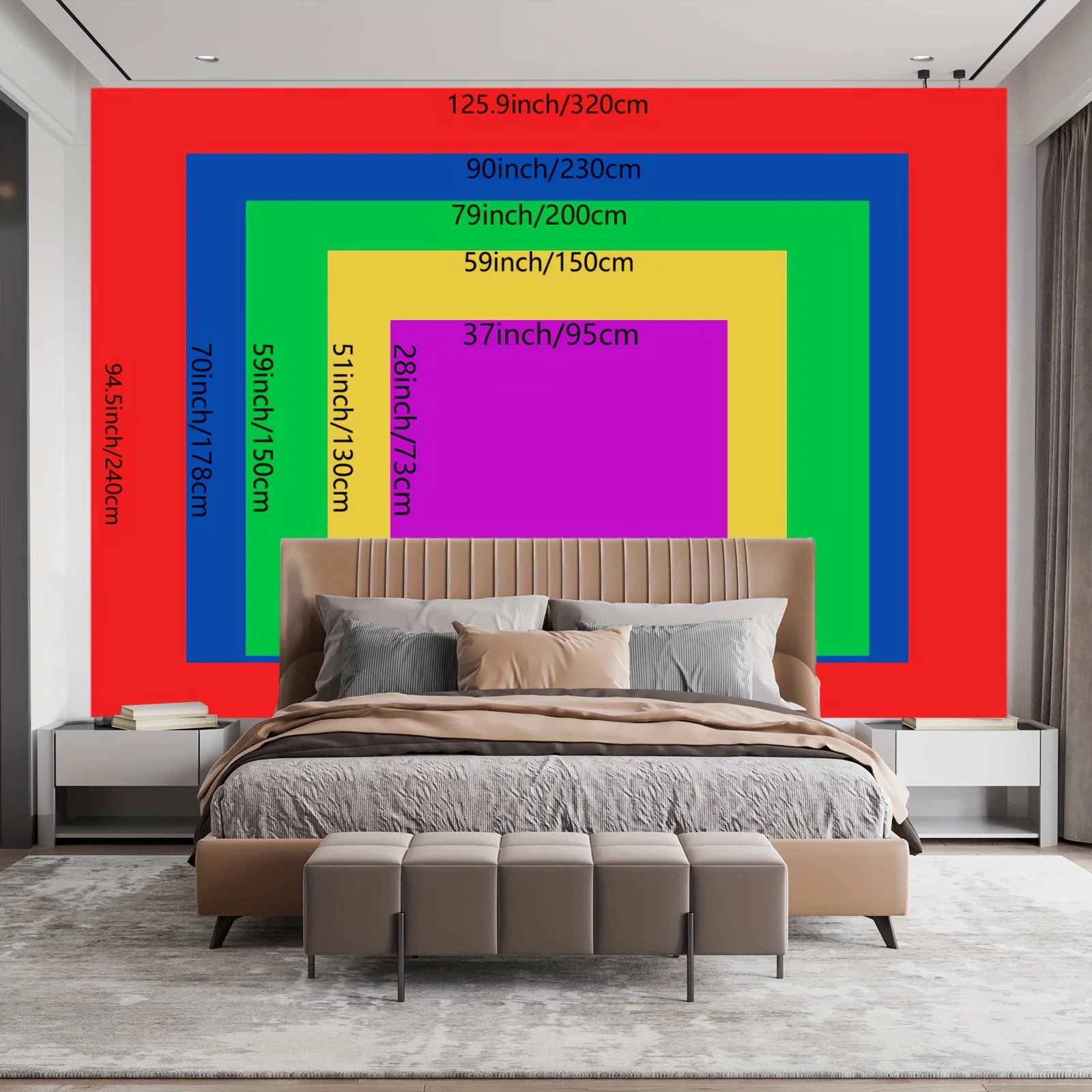 Tapisserie Murale Plage au Coucher du Soleil - Déco Murale Océan & Horizon