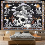 Tapisserie Murale Tarot The Lovers - Décoration Gothique & Mystique, Art Squelettes