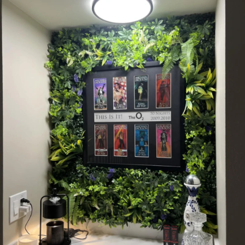 Mur Végétal Artificiel Luxuriant - Panneau de Feuillages Tropicaux Réalistes, Jardin Vertical Intérieur & Balcon