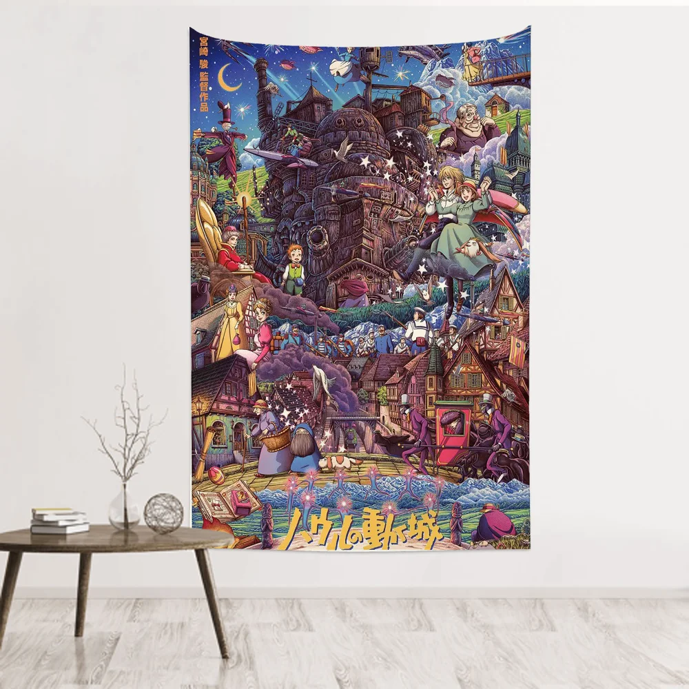 Tapisserie Murale Le Voyage de Chihiro - Décoration Murale Anime Japonaise - Poster Studio Ghibli