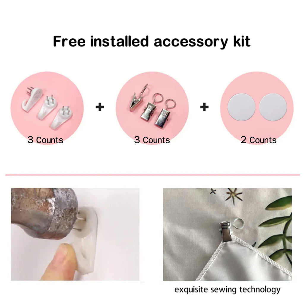 Tapisserie Murale de Noël - Sapin, Bougies & Cadeaux - Décoration Festive Cosy