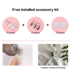 Tapisserie Murale de Noël - Sapin, Bougies & Cadeaux - Décoration Festive Cosy