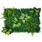 Mur Végétal Artificiel - Panneau de Plantes & Fleurs Suspendues, Jardin Vertical Décoratif d'Intérieur