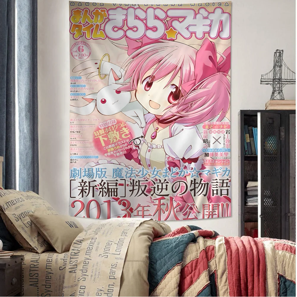 Tapisserie Murale Puella Magi Madoka Magica - Poster Manga Magical Girl