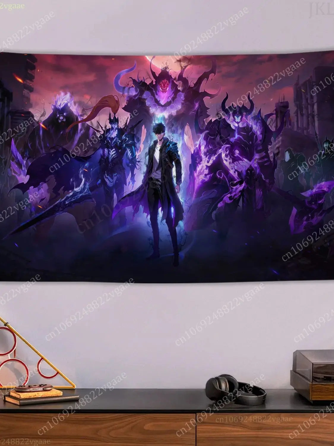 Tapisserie Solo Leveling - Sung-Jin-Woo Arise - Décoration Anime & Gaming