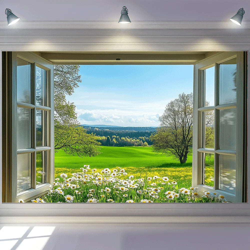 Tapisserie Murale Paysage - Trompe-l'Oeil Naturel