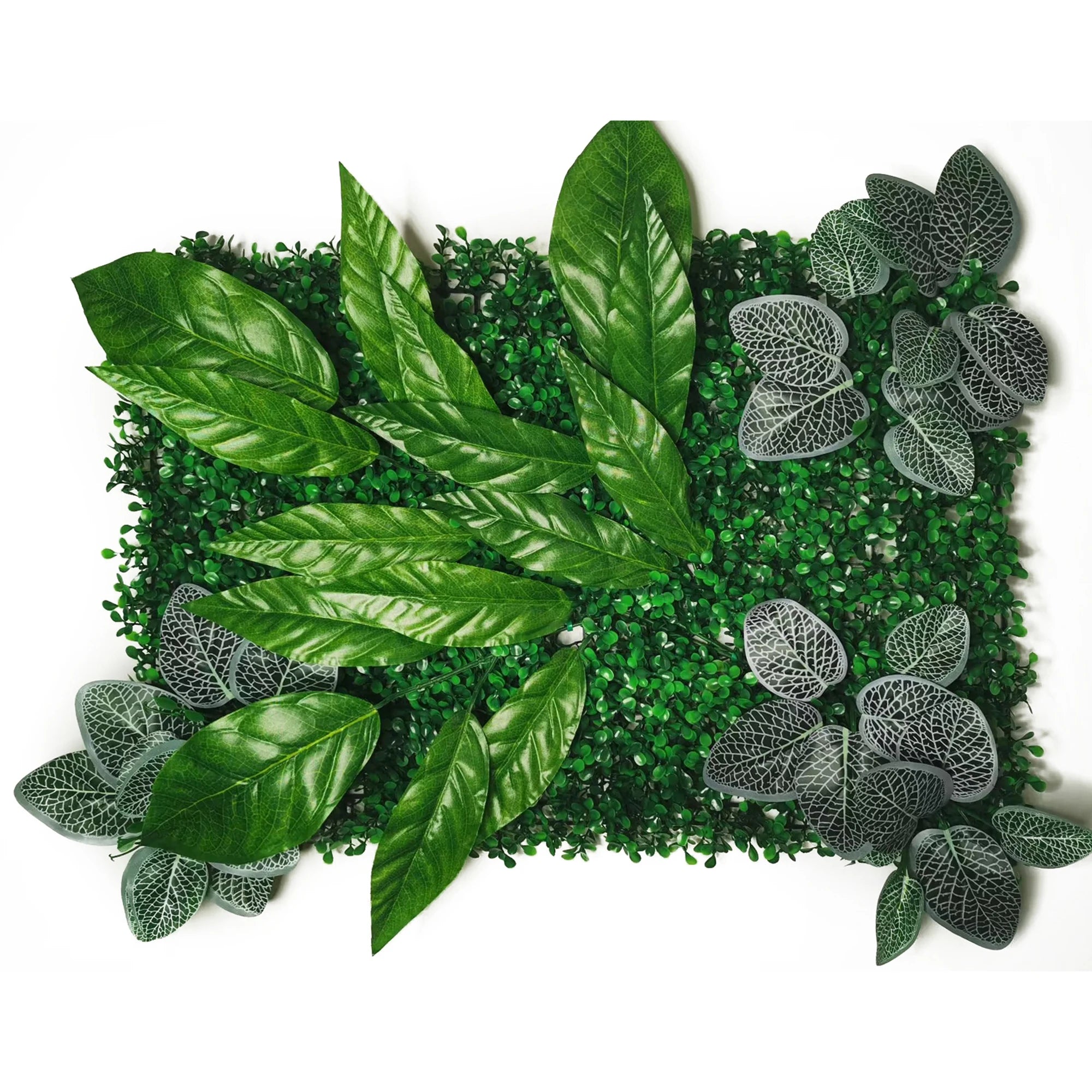 Mur Végétal Artificiel - Panneau de Plantes & Fleurs Suspendues, Jardin Vertical Décoratif d'Intérieur