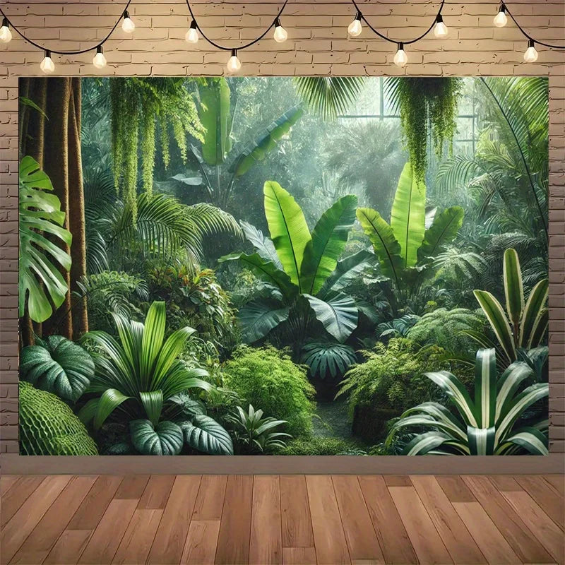 Tapisserie Murale Jungle Tropicale - Feuilles Exotiques & Décor Naturel