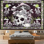 Tapisserie Murale Tarot The Lovers - Décoration Gothique & Mystique, Art Squelettes