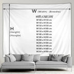 Tapisserie Murale Noël - Fenêtre Enneigée, Sapin & Décor Festif