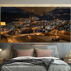 Tapisserie Coucher de Soleil Tropical - Déco Murale Palmiers & Plage