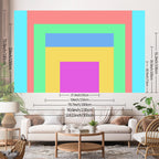 Tapisserie Murale Noël Chalet - Sapin Illuminé, Cheminée & Décor Cosy