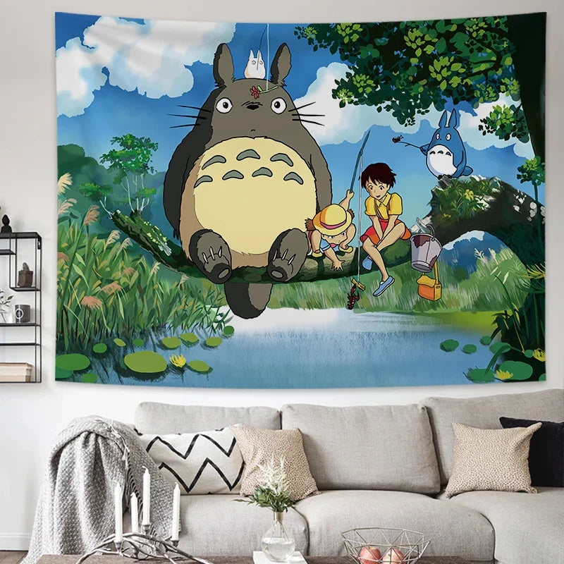 Tapisserie Murale Mon Voisin Totoro - Décoration Anime & Studio Ghibli