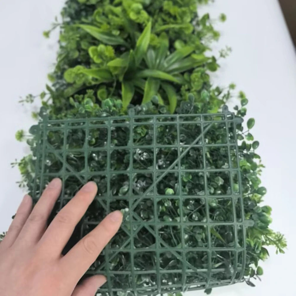 Panneau de Mur Végétal Artificiel - Feuillage Dense Premium, Jardin Vertical Décoratif Intérieur & Extérieur