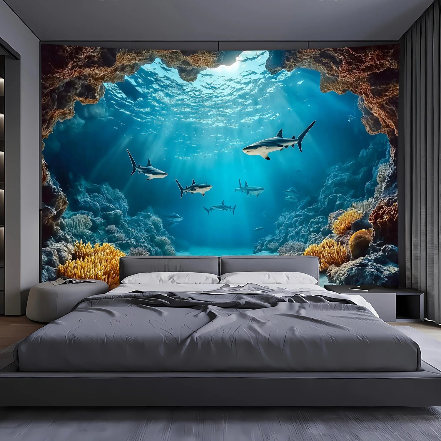 Tapisserie Murale Océan - Décoration Aquatique