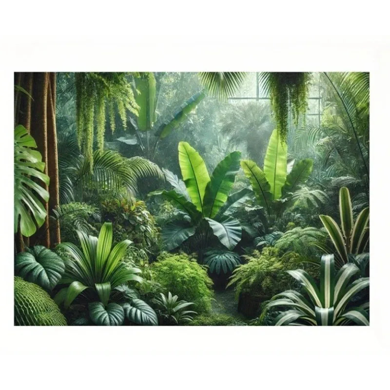 Tapisserie Murale Jungle Tropicale - Feuilles Exotiques & Décor Naturel