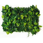 Mur Végétal Artificiel - Panneau de Plantes & Fleurs Suspendues, Jardin Vertical Décoratif d'Intérieur