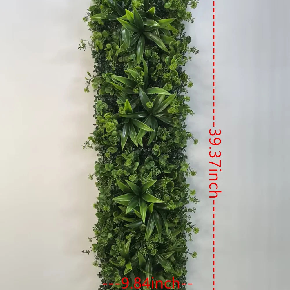 Panneau de Mur Végétal Artificiel - Feuillage Dense Premium, Jardin Vertical Décoratif Intérieur & Extérieur