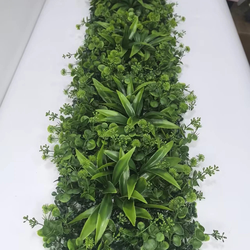 Panneau de Mur Végétal Artificiel - Feuillage Dense Premium, Jardin Vertical Décoratif Intérieur & Extérieur