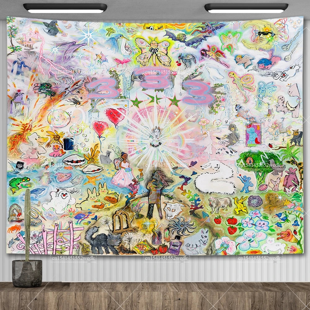 Toile Street Art Graffiti - Portrait Urbain Déstructuré Style Basquiat